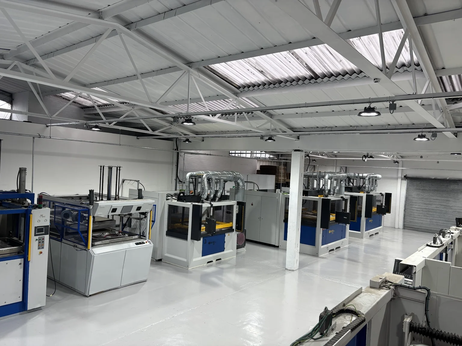 The Geiss and Cannon Shelley vacuum forming machine line-up