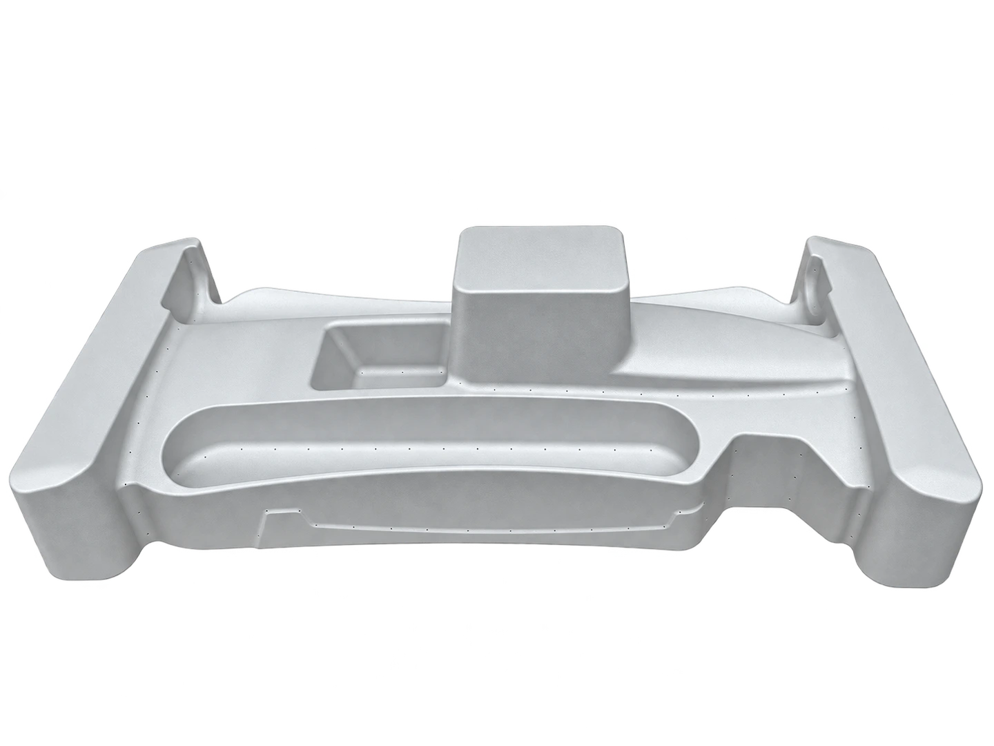A grey vacuum forming tool produced at YC Plastics