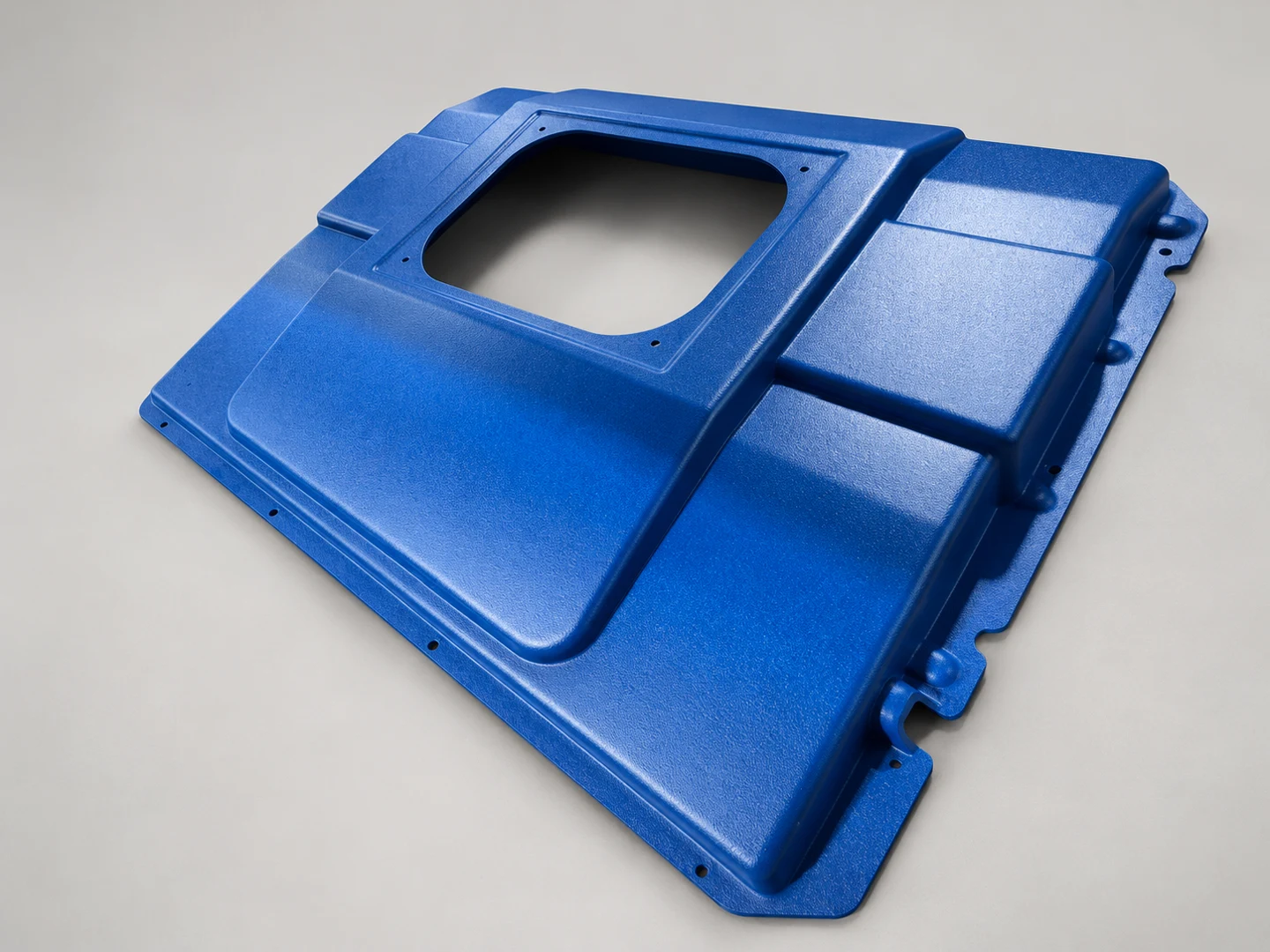 Textured blue panel